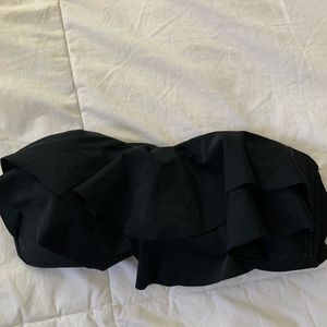 Black Bandeau Hula Honey Bikini Top